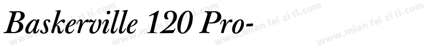 Baskerville 120 Pro字体转换